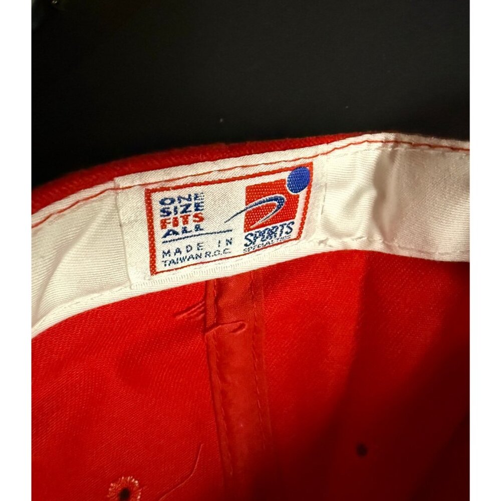 Vtg Sports Specialties New Mexico Lobos Snapback Hat Red NWT Cap Embroidery RARE - Picture 7 of 9